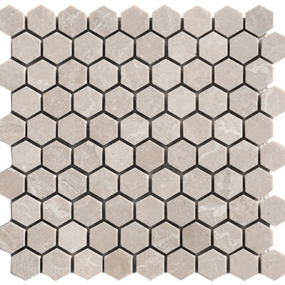 Mosaïque Tapisa Marble 3cm Hexagon