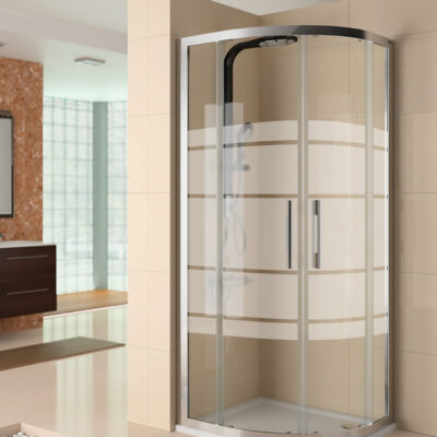 Parois de douche clear arrondie par salgar