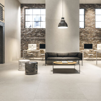 carrelage contract aspect béton pour intérieur cifre céramica