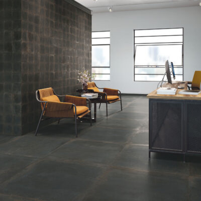 carrelage industrial aspect metal par tendance carrelage rouen