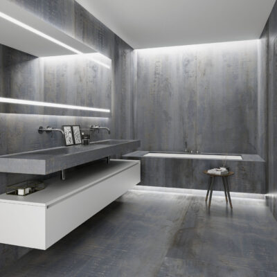 carrelage metal aspect metal cifre ceramica