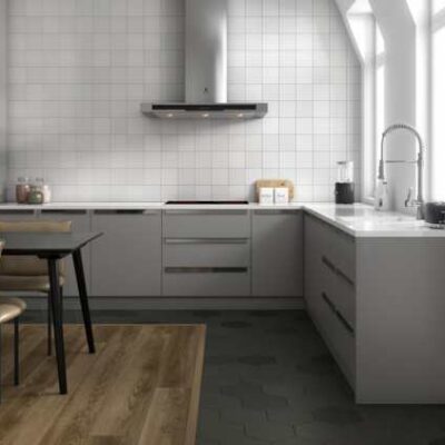 carrelage chicago hexa charcoal par dune ceramica