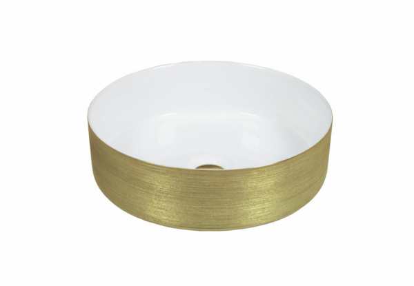 lavabo heller white and gold