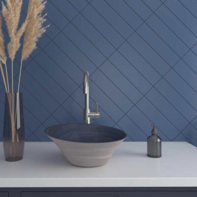 lavabo mintons indigo dune