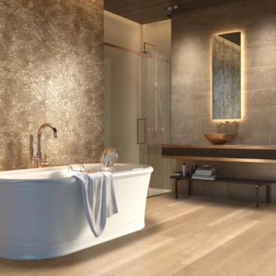 lavabo white and copper dune ceramica