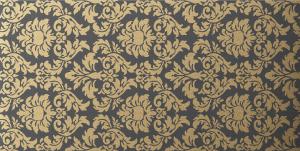 Damask black golden oro brillo