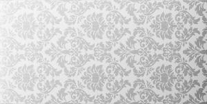 Damask white golden plata brillo