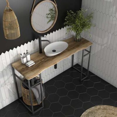 carrelage hexaline black