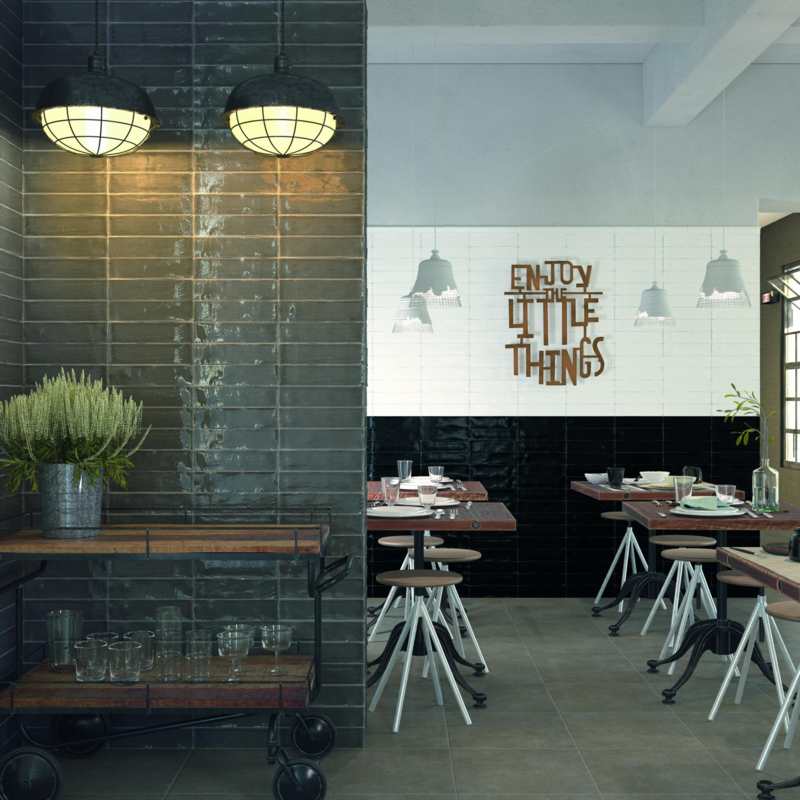 faïence atelier blanco matt 7,5x30 cm