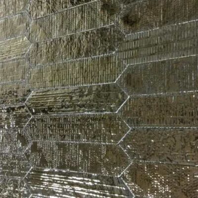 faïence crackle decor metal