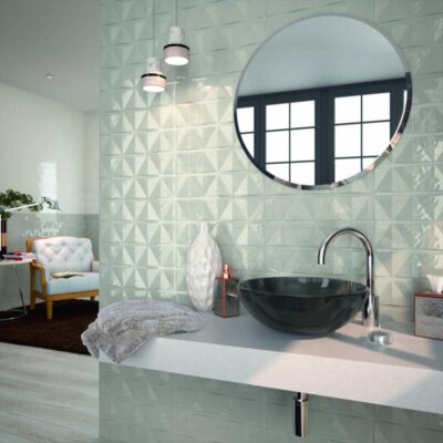 faïence diamond smoke glossy