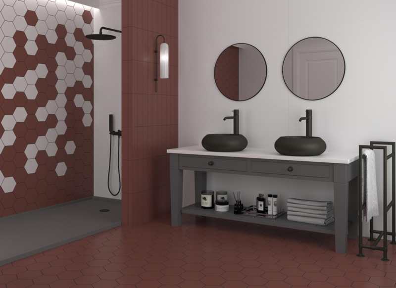 faïence flat garnet matt