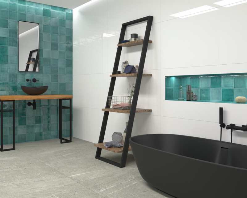 faïence just white gloss 60x120