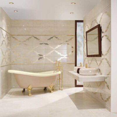 faïence natasha white gold dune