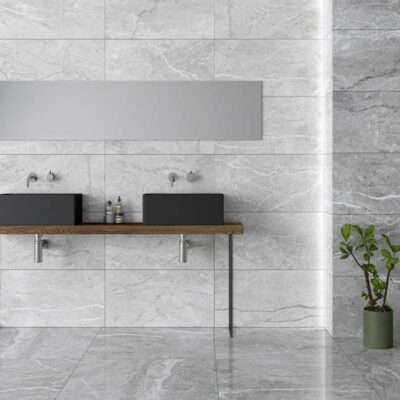 carrelage bernini light gris-31,6X60 mur