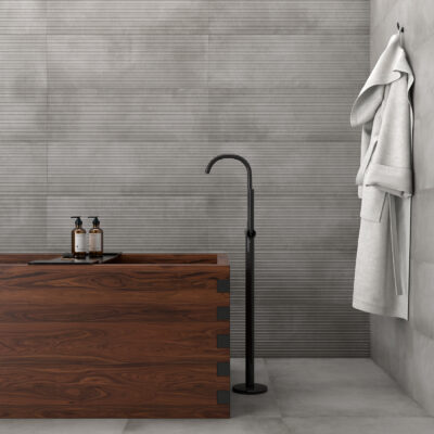 faïence loft wall light grey