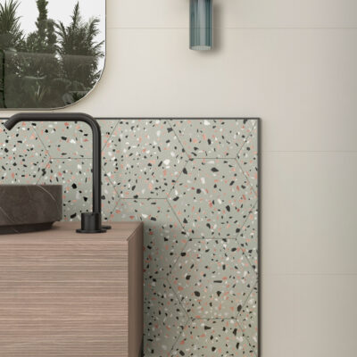 faïence abstract salvia 20x24