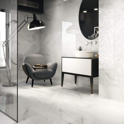 faïence duomo 1212 Blanco Blanco Decor Diamond 40x120