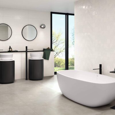 faïence phoenix 9536 White White Nur Relieve 30x90