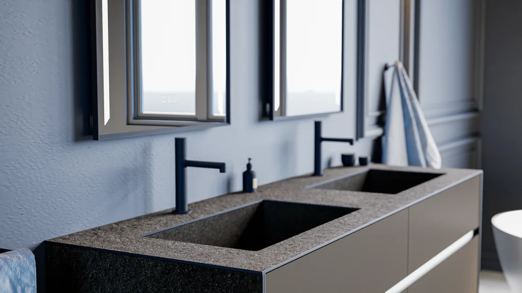 meuble de vasque Karma bronze