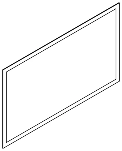 Miroir LED Narcisse cadre Noir