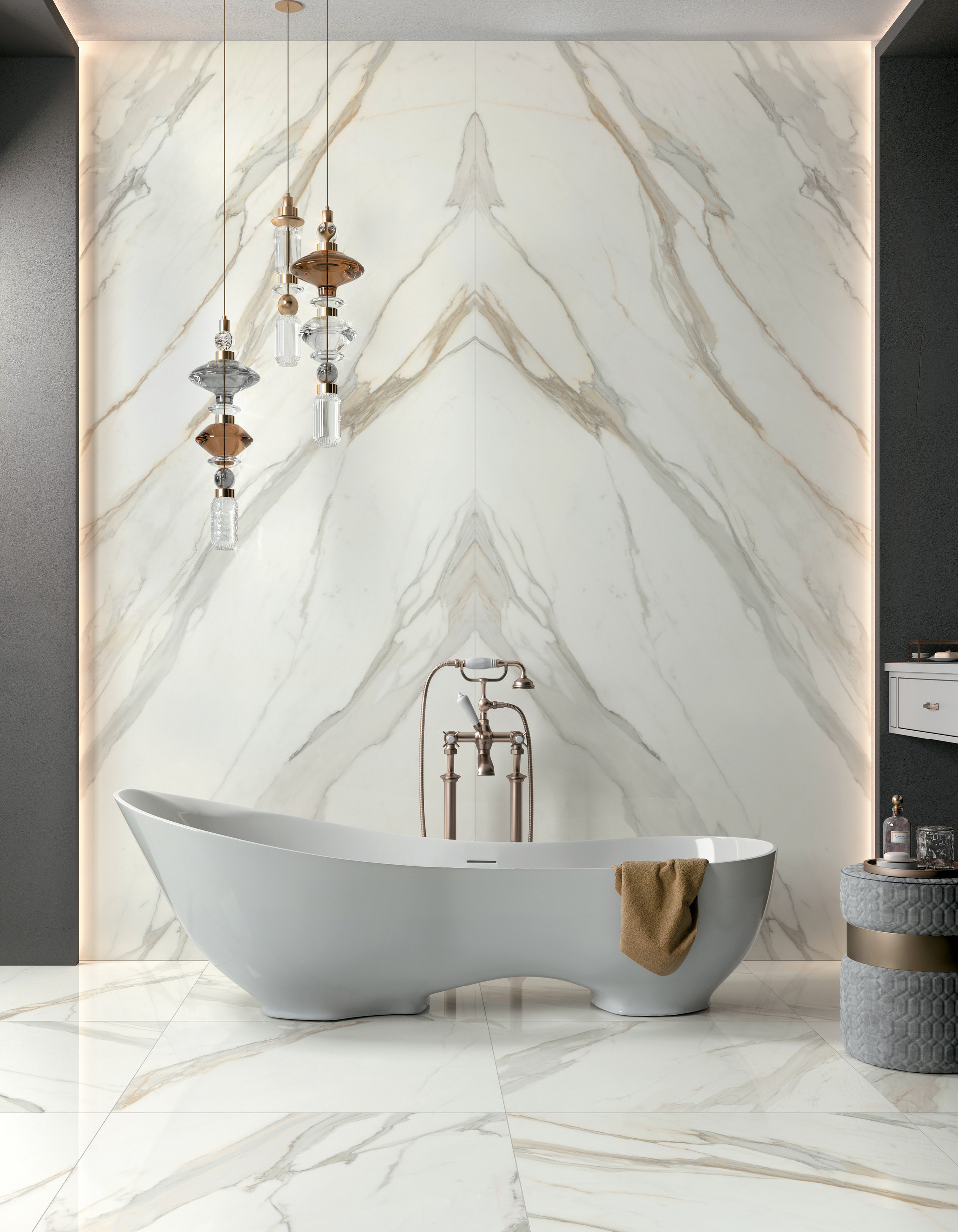 Carrelage COSMOPOLITAN CP02 80x80 Salle de bains