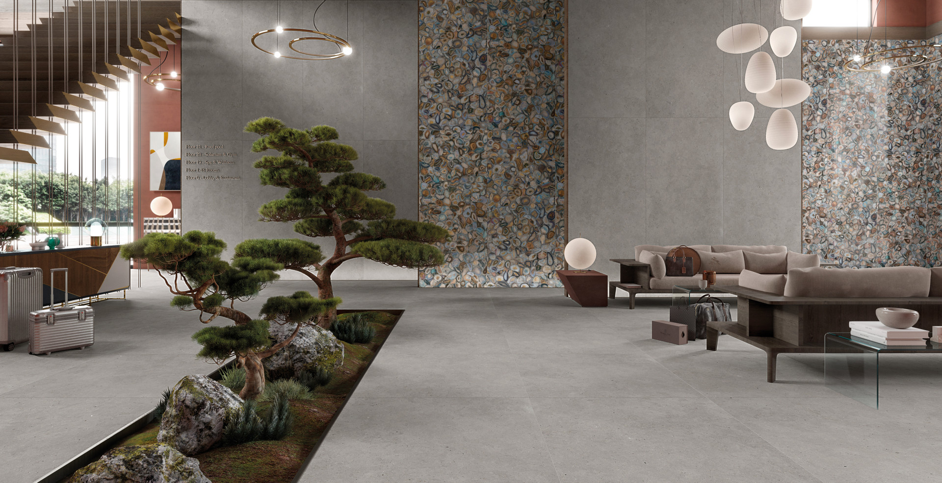ELYSIAN EY04 GRIS CATALAN 120x120 Hall Lobby