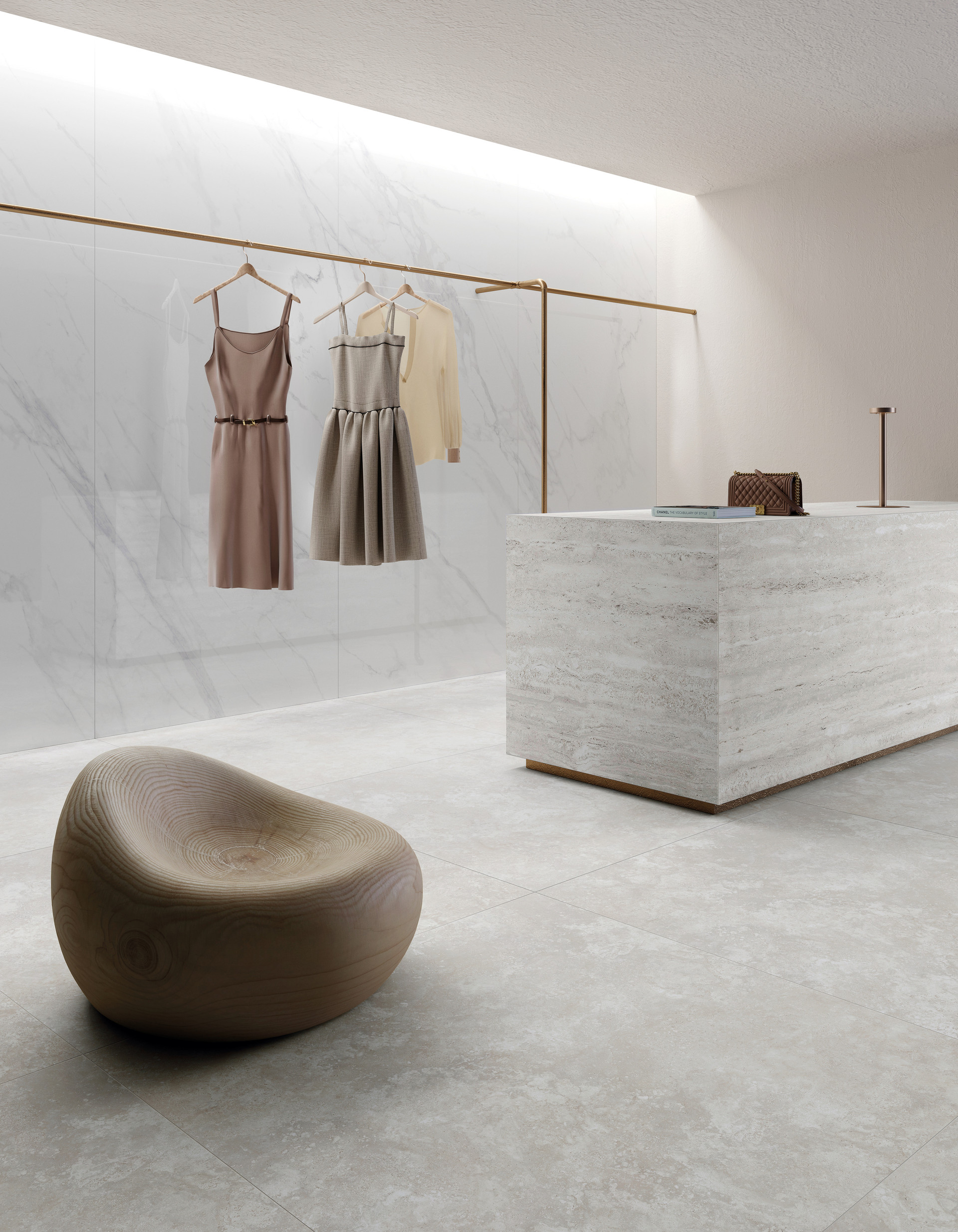 Elysian Travertini-EY14 Travertino Misty Cross 120x120 Boutique