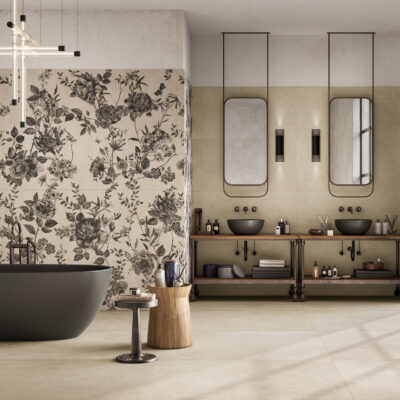 Papier Blossom 60x120 salle de bain