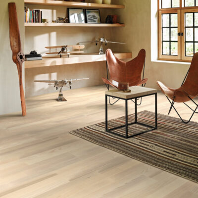 Parquet Frêne Classic 3060 3 frises Vernis mat blanc parador