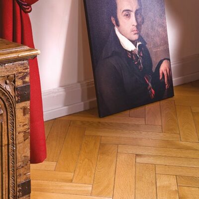 Parquet chêne massif 21mm Chêne PR-bâton rompu verni