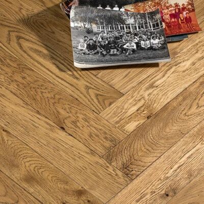 Parquet chêne massif 21mm PA 5 Doré antique bâton rompu