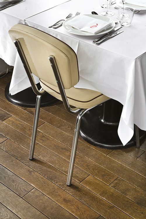 Parquet contrecollé chêne TOP 3,2 Col.318 B Chêne confort brun moka brossé huilé