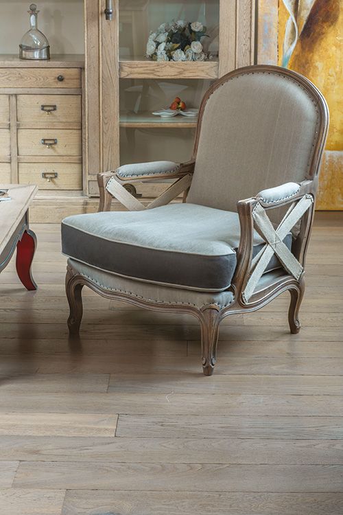 Parquet chêne massif PA 18 gris clair 21mm