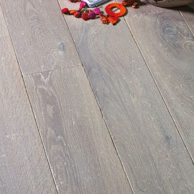 Parquet chêne massif PA 68 gris de Brume 14mm