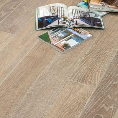 Parquet chêne massif PA 86 gris dune 14 mm