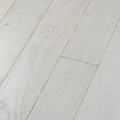 Parquet chêne massif PE 413 Extrême vieilli blanc 21 mm