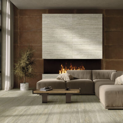 carrelage TRAVERTINO Vein CUT CANNETTATO LIVING