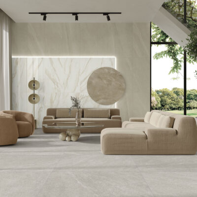 carrelage intérieur LIMESTONE SAND WHITE LIVING